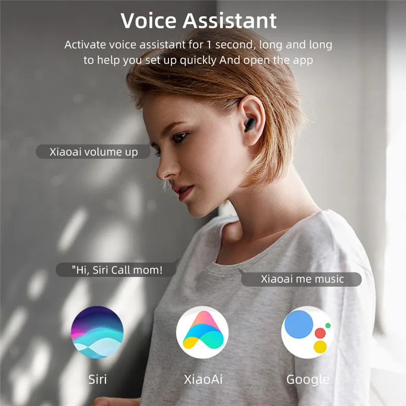 For Xiaomi Original TWS A6S Pro Wireless Bluetooth Earphones Sports Earbuds Gaming Headsets For Redmi Airdots iPhone Headphones