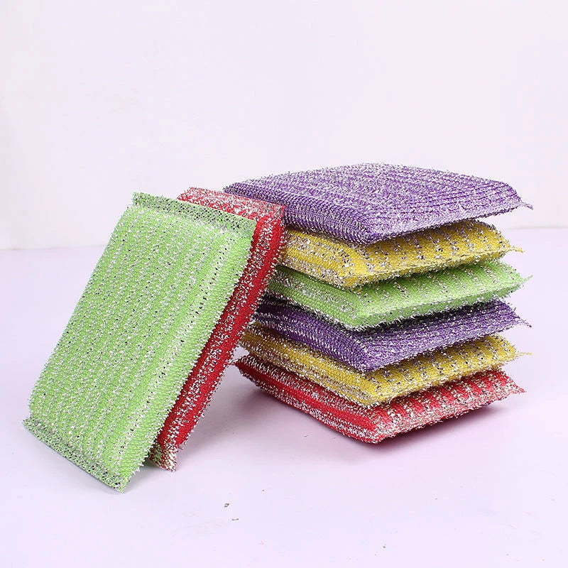 Double-sided Cleaning Sponges Non Scratch Scouring Sponge Pan Pot Dish-Washing Sponge Household Kitchen Scouring Pad Wash Sponge