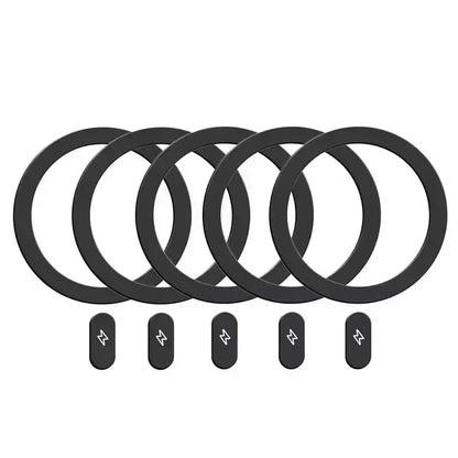 Universal Metal Rings Sticker for Magsafe IPhone Magnetic Wireless Charger Cellphone Round Metal Plate Sticker Car Phone Holder