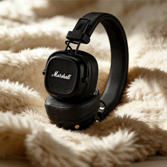 Marshall Major V Bluetooth 5.3 Headphones On Ear Foldable 100H Battery Customizable M Button Low Latency for Gaming Music