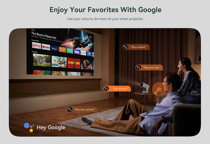 Wanbo Cube 1 Mini Protable Video Home Projector Android TV 14.0 360° Rotating Gimbal Electric Focus Proyector Dual Wifi 200IOS