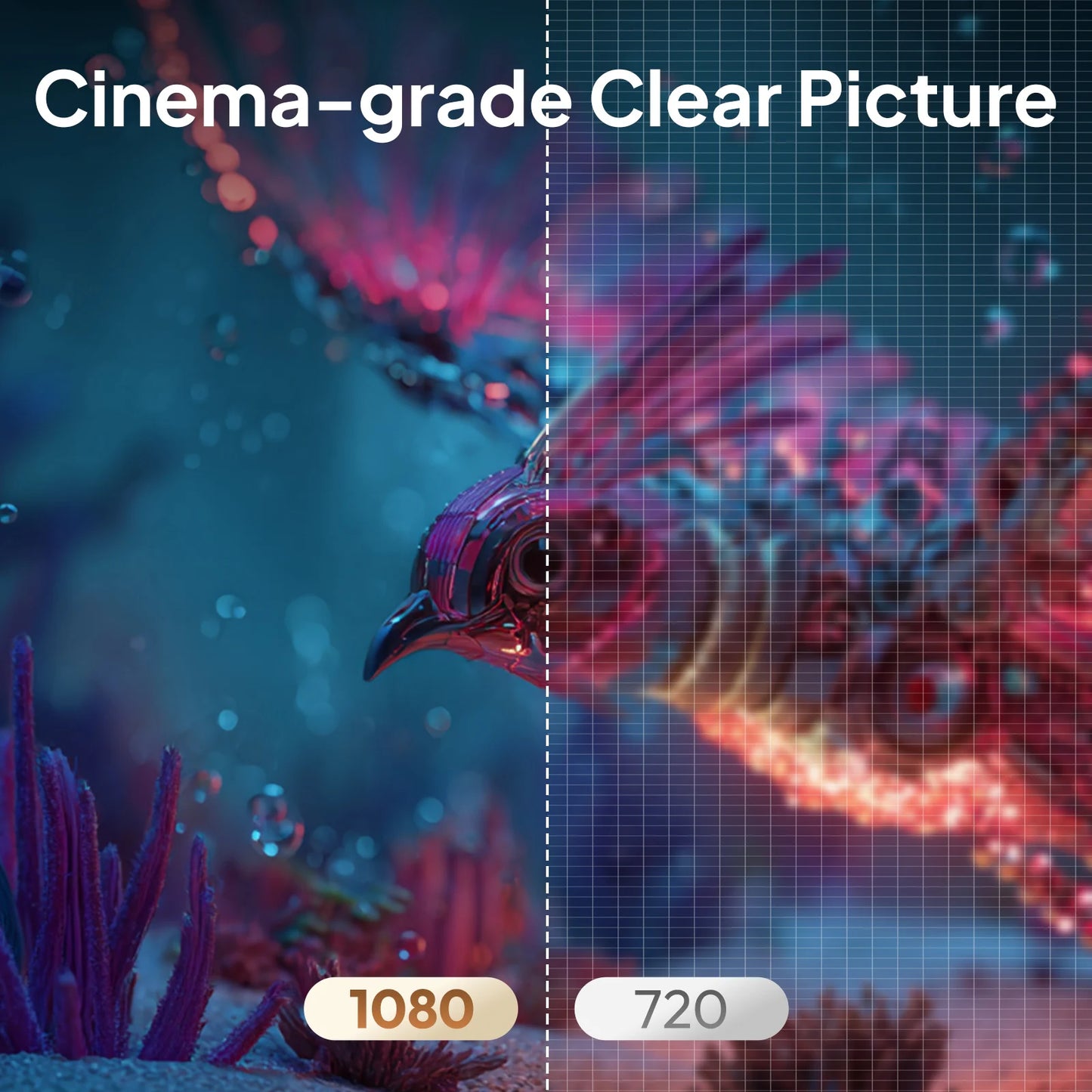 VEVSHAO A24 Projector 4K Full HD 1080P 1700ANSI Smart Home Theater Projector for Office Meeting Video