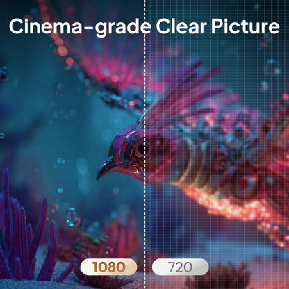 VEVSHAO A24 Projector 4K Full HD 1080P 1700ANSI Smart Home Theater Projector for Office Meeting Video