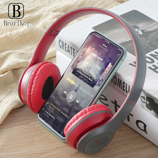 Handsfree Wireless Headphones Noise Canceling Headphone memory Card Earphone P47 headset Bluetooth Head Phone for iPhone Huawei