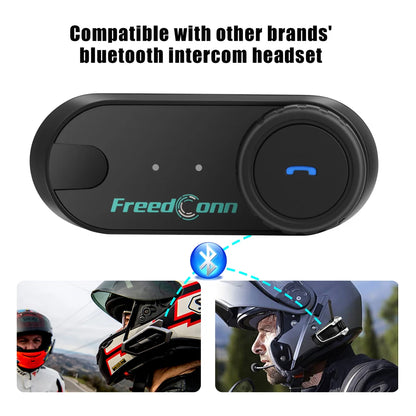FreedConn TCOM VB Motorcycle Helmet Intercom Bluetooth 5.0 Headset Headphone FM Moto Interphone Helmet Communicator Speaker Gift