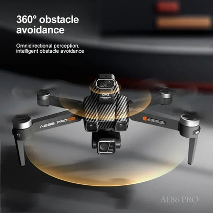 AE86 PRO MAX GPS Drone Professional 8K HD ESC Camera 5G FPV WiFi With 3-Axis Gimbal Flight 28 Minute Brushless RC Quadcopter 8KM