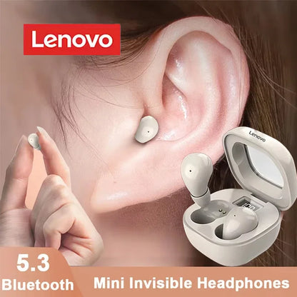 Lenovo Invisible Earbuds High-Quality Noise Cancelling Wireless Bluetooth Earbuds Mini Ultra-Small Sleep Earbuds