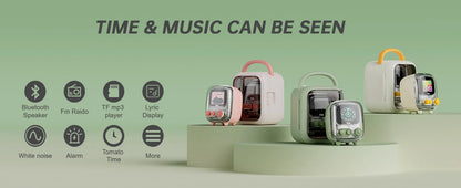 Divoom T-tiivoo-2 Mini Retro White Noise Bluetooth Speaker Portable Vintage Sleep Aid Bluetooth Speaker high quality Subwoofer