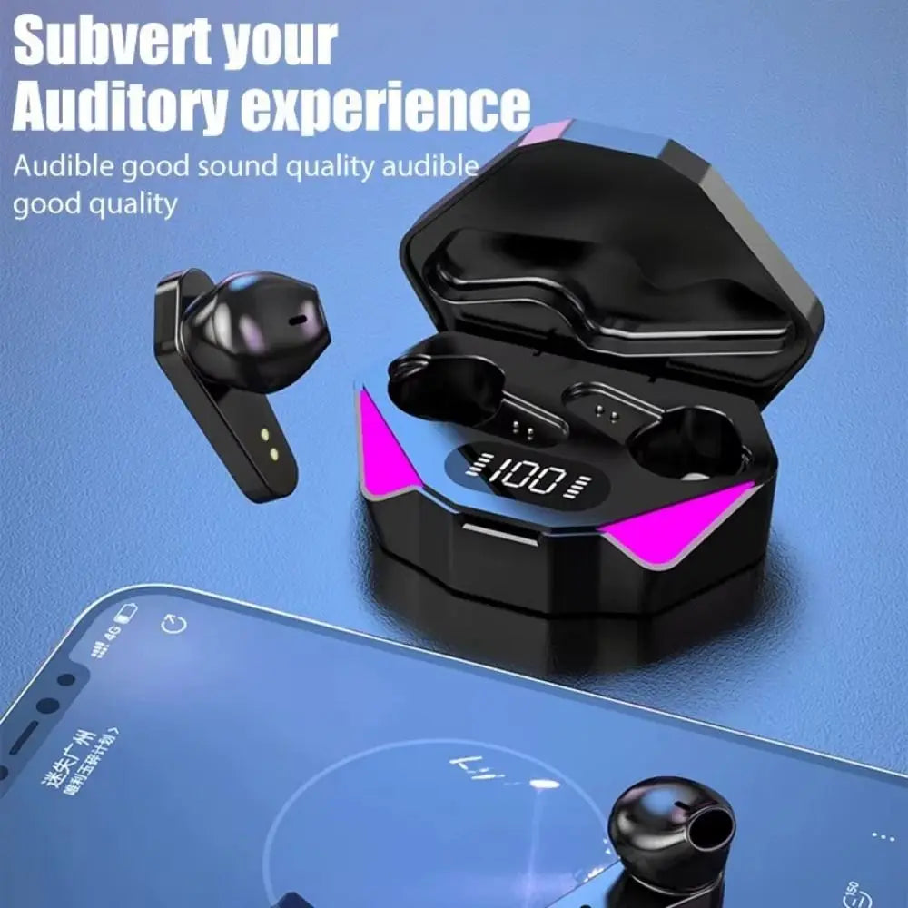 X15 Wireless Earbuds LED Display Bluetooth V5.0 Wireless Blue Tooth Earphones Lightweight Touch Control Cordless Earbud Working