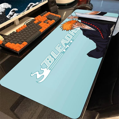 Anime Bleach Large Mouse Pad Gamer Cabinet Pc Keyboard Desk Mat 900x400 Computer Gaming Accessories Kurosaki Ichigo Mousepad Xxl