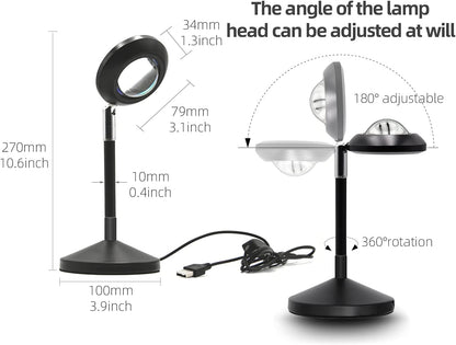 Sunset Lamp,16 Colors Sunset Projection Lamp with Remote,Sunset Lamp Projection,Romantic Sunset Projector,Rainbow Projection Night Light,Sunset Lamp Color Changing,Lamp for Girlfriend