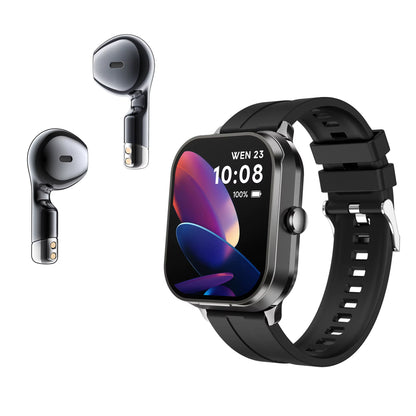 2025 D8Pro 2-In-1 Smart Watch Wireless Earbuds 2.01Inch for Music Heart Rate Monitor Sleep Tracker IP67 Magnetic Android